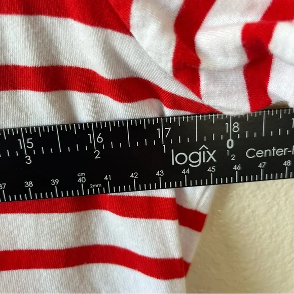 St John’s Bay 100% Cotton Red White & BBQ Tee Size Medium - Picture 5 of 6